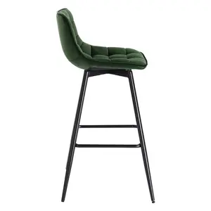 64 cm bar chair Heyman (Set of 2) Dark Green