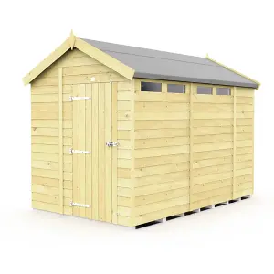 6 x 10 Feet Apex Security Shed - Single Door - Wood - L302 x W175 x H217 cm