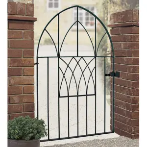 ABBI Metal Low Bow Top Garden Gate 991mm GAP x 1378mm High ABZP53