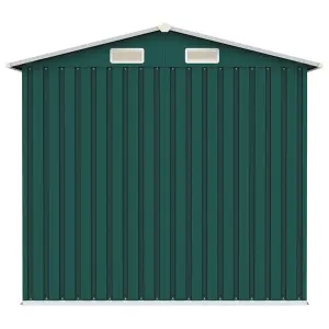 Berkfield Garden Shed Green 205x129x183 cm Galvanised Steel