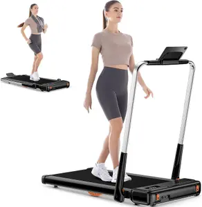 2.5HP Electric Treadmill with Double Shock Absorbent,Widened Running Belt,1-10KM/H Speed Range-Black