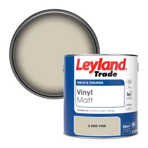 Leyland Trade Vinyl Matt Walls & Ceilings Emulsion Paint (S 2005-Y40R) 2.5L