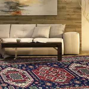 Navy Traditional Kandhara Rug - Texas