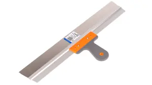 Toolty Filling Taping Spatula with Rubber Handle on Aluminium Profile 550/60mm Stainless Steel for Plastering Finishing Rendering