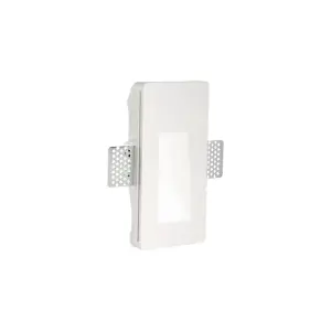 Luminosa Walky-2 Integrated LED Plaster In Indoor Recessed Marker Wall Lamp 1 Light White 3000K