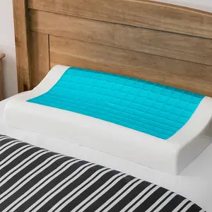 LIVIVO Cooling Memory Foam Contour Pillow with Gel