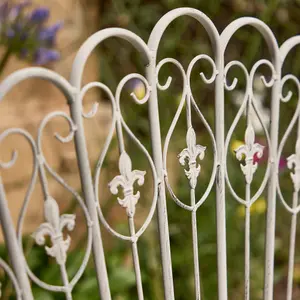 Vintage Style Grey Iron Outdoor Garden Furniture Bench