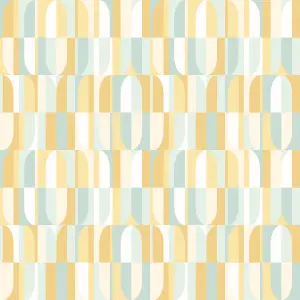 Hoopla Walls Building Blocks Mellow Yellow Smooth Matt Wallpaper