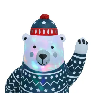 (H)1.22m LED Christmas Polar bear Inflatable