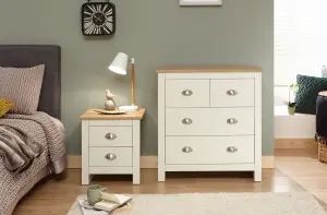 GFW Lancaster 2+2 Drawer Chest Cream