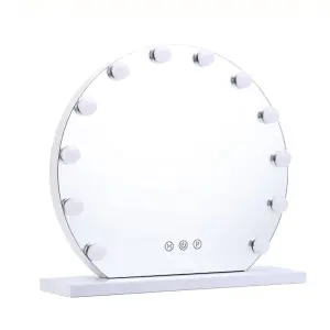 Hollywood Vanity Mirror with 12 Dimmable Bulbs and 3 Modes Smart Touch