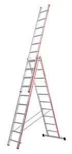 Hymer Red Line Combination Ladder - 3x10 Rung (7.11m)