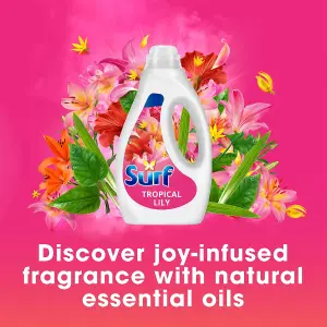 Surf Laundry Washing Liquid Detergent Tropical Lily 1.89 Litre, 70 Washes, 2Pk