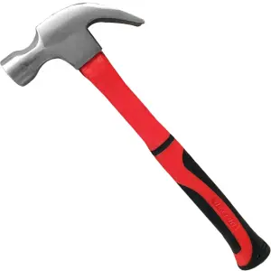 Dekton 8oz Claw Hammer Rubber Grip Handel Hardened Fibreglass Steel