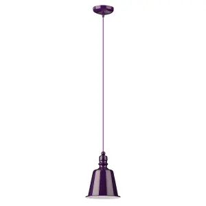 Interiors by Premier Purple Pagoda Pendant Light