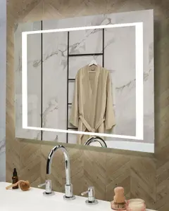 LED Bathroom Mirror EYRE Silver