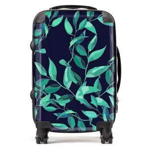 Delicate Green Foliage Suitcase - Cabin