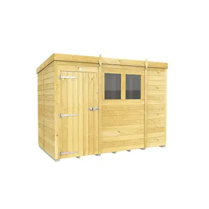 DIY Sheds 9x5 Pent Shed - Single Door With Windows