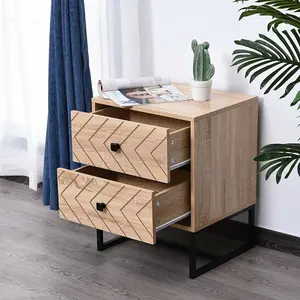 Raul 2 Drawer Bedside Table