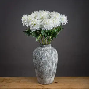 Hill Interiors Peony White Classic Faux Plant