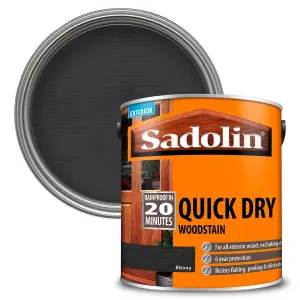 Sadolin Quick Dry Woodstain - Ebony - 2.5L