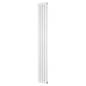 Right Radiators 1600x236mm Vertical Double Oval Column Designer Radiator White