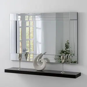 Rigoberto Glass Flat Wall Mirror 120cm H x 80cm W