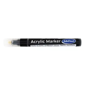 Acrylic Paint Marker Pen Permanent for Stone Leather Fabric Plastic (Black)