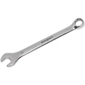 Durable 11mm Hardened Steel Combination Spanner - Polished Chrome Vanadium Wrench