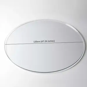 Nicoman PVC Clear Transparent Round Table Mat - 120cm