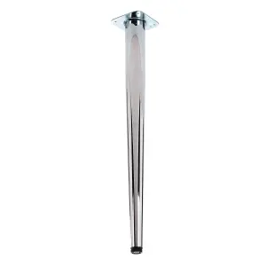 Rothley 710mm Chrome effect Designer leg (Dia)60mm