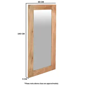 Alphon Mango Wooden Mirror Extra Long