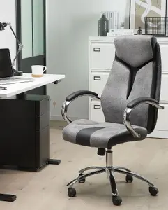 Beliani Industrial Office Chair Grey FORMULA