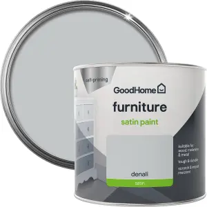 GoodHome Renovation Denali Satinwood Multi-room Furniture paint, 500ml