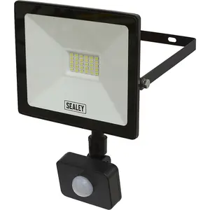 Extra Slim Floodlight with PIR Sensor - 20W SMD LED - IP65 Rated - 1700 Lumens