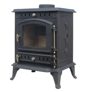 HEATSURE Wood Burner Stoves Multi-fuel Fireplace  Woodburning Heater Warm 7KW