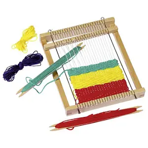 Goki Wooden Loom Weaving Frame Tapestry Textile Fibre Craft Creative Kids Toy