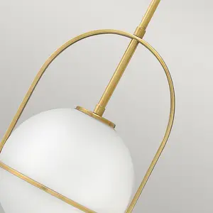 Luminosa Hinkley Somerset Globe Pendant Ceiling Light Heritage Brass