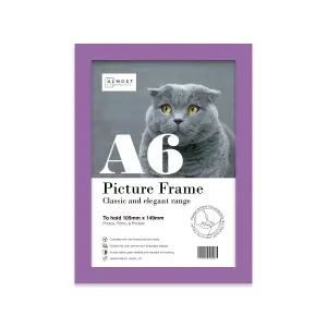 A6 Purple Picture Frame Fits A6 (10.5 x 14.8cm - 4.1 x 5.8in) Poster, Photo, Artwork, or Print.