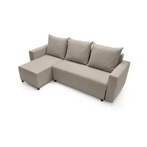 Oslo Reversible Corner Sofa Bed in Sand