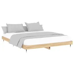 Berkfield Bed Frame Sonoma Oak 120x200 cm Engineered Wood