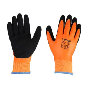 Timco - Aqua Thermal Grip Glove - Sandy Latex Coated Polyester (Size X Large - 1 Each)