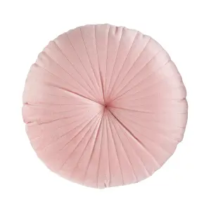 Catherine Lansfield Round Cushion Soft Touch 40x40cm Cushion Pink