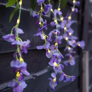 Gardenwize Solar Decorative Wisteria Flower Lights