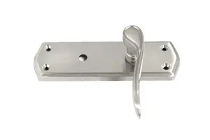 Door Handles Stellar Scroll Lever Internal Bath Lock - Satin 170mm x 50mm