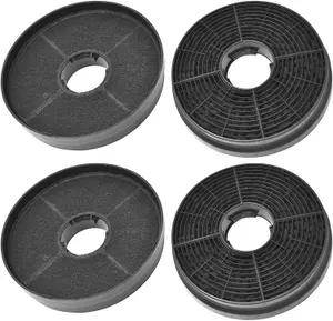 SPARES2GO Carbon Filter compatible with Lamona HJA2480 HJA2908 LAM2401 Cooker Hood Extractor Vent Fan (Pack of 4)