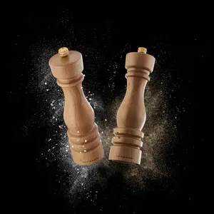 Cole & Mason London Beech Wood Salt & Pepper Mill Set 220mm