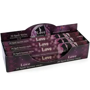 Set of 6 Packets of Love Spell Incense Sticks by Lisa Parker