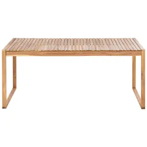 Garden Table Wood Light Wood SASSARI II