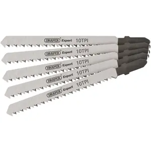 Draper  DT101B Jigsaw Blade Set, 100mm (5 Piece) 81716